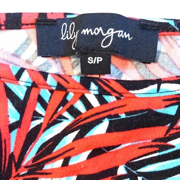 Lily Morgan Tropical Palm Halter Mini Sun Dress - Picture 3 of 4